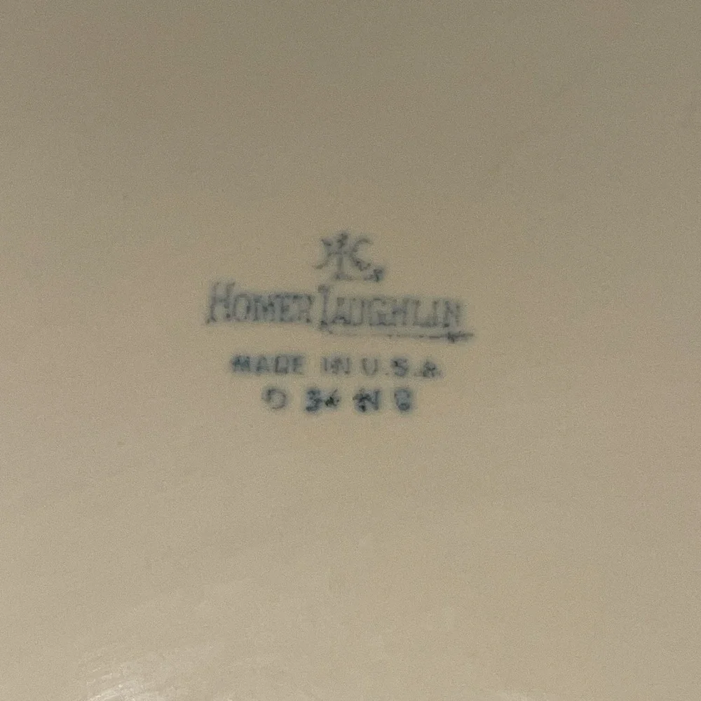Vintage Homer Laughlin Ivory Platter Serving Tray 13